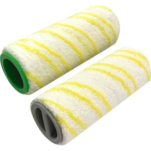 Hot TOD-2 Pcs Roller Brush Set Wet Dry Hard Floor Vacuum Cleaner Replacement for Karcher FC3 FC5 Accessories Kit