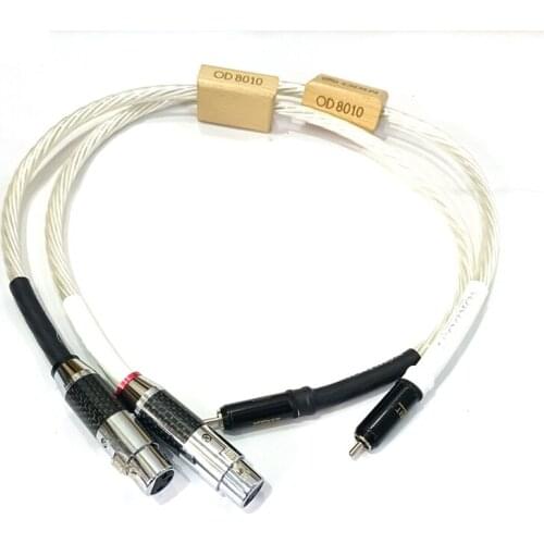 New HiFi Hi-end Silver Plated shield Hifi Data Cable ODIN NORDOST Male Female RCA XLR Audio Cable Extend Cord Wire
