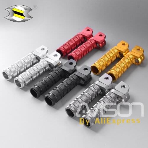 Motorcycle Front Footpegs Rider Foot Pegs Pedal Footrests CNC for HORNET 600 250 HORNET900 VTR1000SP CB1300SF/SB