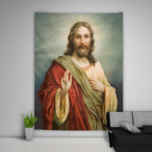 Jesus Christ Wall Art Tapestry Uniqued Custom Bedroom Home Decoration