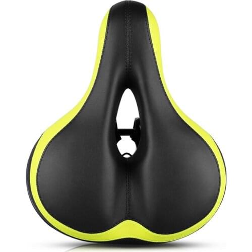 YaFee Tail Warning Reflective Tape Bike Saddle For MTB Bike Rail Hollow Gear Soft Bicycle Part Cycling Seat Saddle