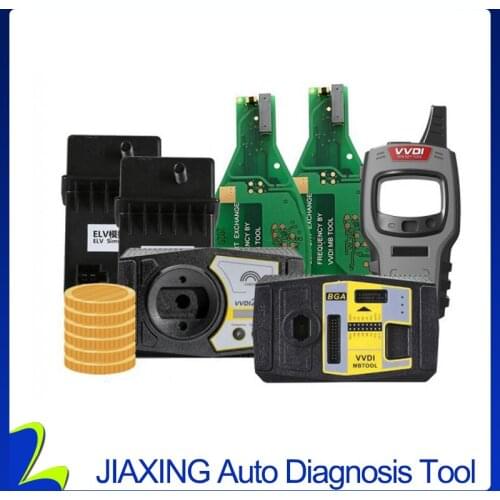 Xhorse VVDI2 Full + VVDI MB Tool + 1 Year Unlimited Tokens+Mini Key Tool +2 pcs FBS3 Keyless + 2 pcs ELV Emulator