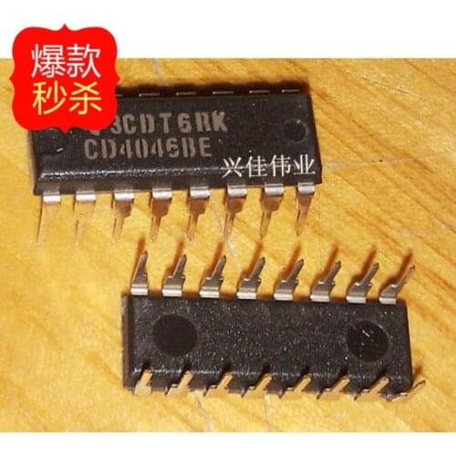 10PCS New original authentic CD4046 CD4046BE DIP-16 clock / timer / clock generator