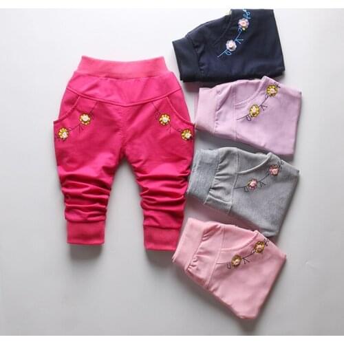 2017 new spring autumn baby pants Cotton high-quality fashion Korean baby girls pants 0-3 years casual pants for girls