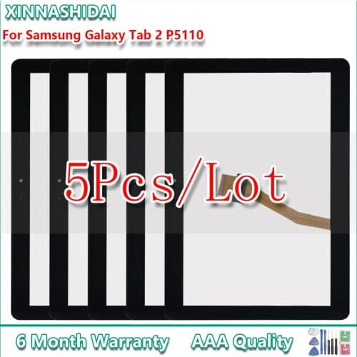 5Pcs/lot 10.1'' For Samsung Galaxy Tab 2 GT-P5100 P5100 P5110 N8000 Touch Screen Panel Digitizer