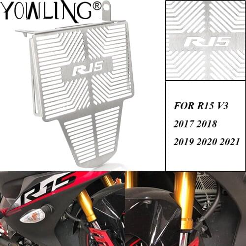 FOR YAMAHA R15 V3 R15V3 2017 2018 2019 2020 2021 Motorcycle Accessories Stainless Steel Radiator Grille Guard Cover Protection