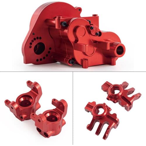 Aluminum Alloy CNC Transmission Case Shell Steering Knuckles Upgrade Parts for 1/10 Axial RBX10 Ryft Rock Bouncer