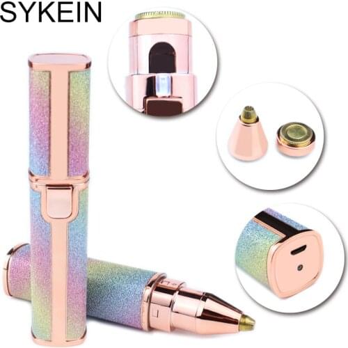 New Design Electric Eyebrow Trimmer Makeup Painless Eye Brow Epilator Mini Shaver Razors Portable Facial Hair Remover for Women
