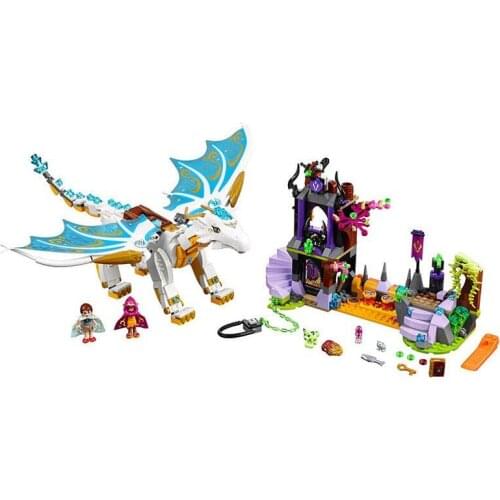 841PCS Compatible 41179 girls elves Long After The Rescue Cction Dragon Building Block Bricks Educational Toy for Children