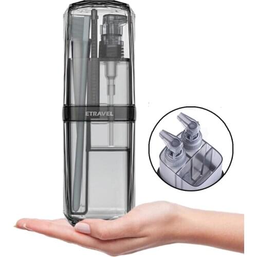 2019 New Portable 6 in 1 Multifunction Case Hiking Camping Toothbrush Travel Storage Box Wash Cup Cosmetic Capsule Case