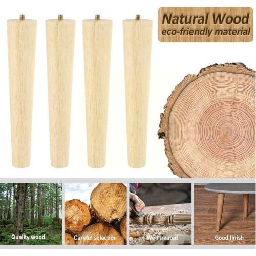 Solids Wood Height Adjustable Tilt Furnitures Sofa Table Feet, Cabinet Feet, Connector Screws With And Feet D3B8