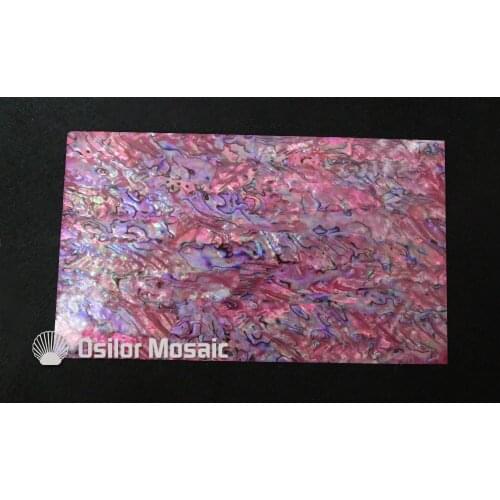 Dyed pink color mother of pearl shell laminate for musical instrument and furniture inlay