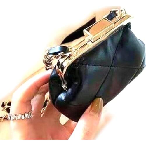 Purse Frame Hanger Rectangle Gold Metal Kiss Clasp Purses Handle Accessories Handbag Handmade Diy Bag Parts Bag Kiss