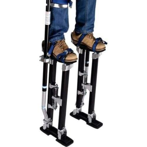 24"-40" Adjustable Aluminum Plastering Stilt Ladder Shoe Drywall Plaste Painting Stilts Stage Props Interior Decoration Stand