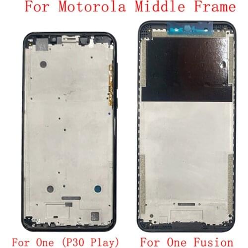 Middle Frame Housing LCD Bezel Plate Panel Chassis For Motorola One One Fusion Phone Metal Middle Frame Replacement Part