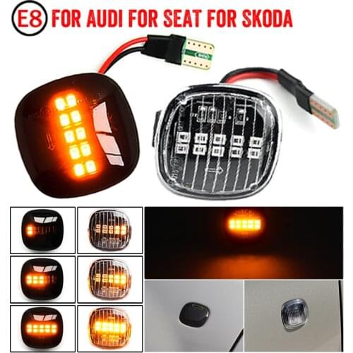 For SEAT Ibiza Cordoba For Skoda Octavia Fabia Audi A3 Led Dynamic Side Marker Turn Signal Light Sequential Blinker Light Emark