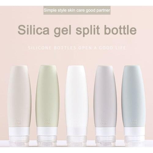 1 Pcs 60/90ML Silicone Dispensing Bottle Travel Portable Storage Bottle For Lotion Shampoo Cosmetic Squeeze Container Tool