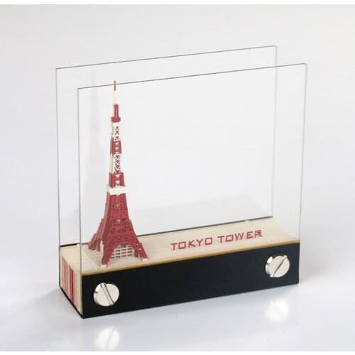 DIY 3D Memo Note Paper Architecture Model Home Office Desk Decoration Tokyo Tower Promotion Gift