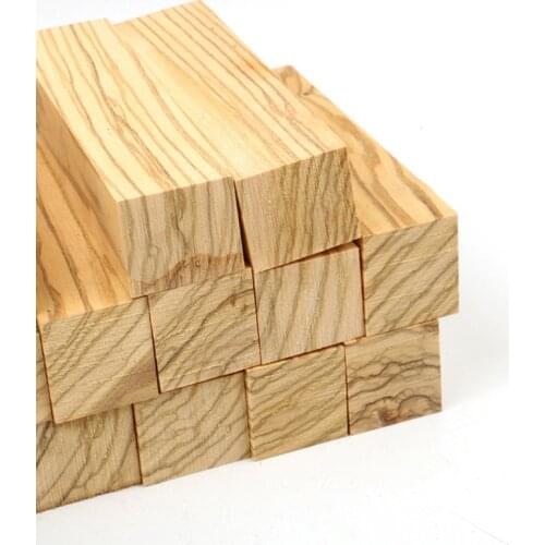 1 Pcs Superior Grade Olive Wood Handmade Material Knife Handle Pipe Tableware Golf DIY Handicraft Raw Material