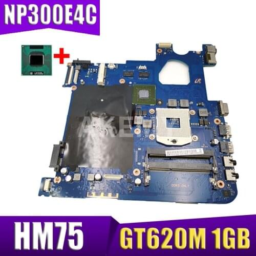 AKemy Original for SAMSUNG NP300E4C laptop motherboard NP300E4C HM75 GT620M 1GB BA92-10886A tested good free shipping
