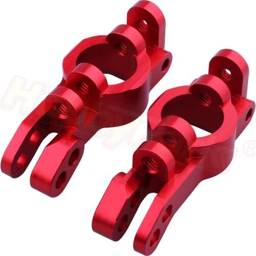 Hobbypark Aluminum Front/Rear Right Hub Assembly Steering Knuckles Blocks Stub Axle Carriers for 1/10 Redcat Blackout XTE XBE