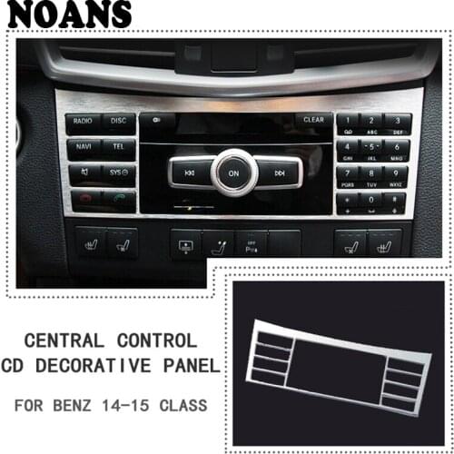 Aluminum For Mercedes Benz E class W212 2014-2016 Car Center Console CD Air Conditioning Button Panel Frame Stickers Accessories
