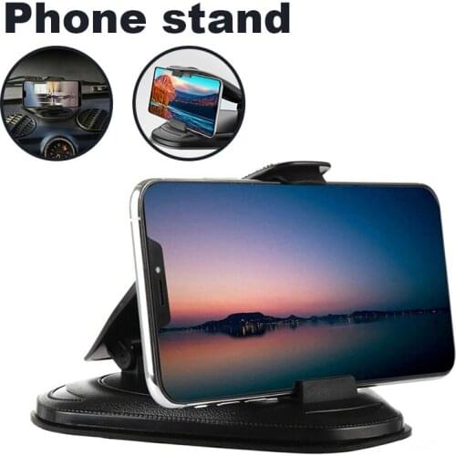 Car Phone Holder Stand For iPhone 12 11 Pro Samsung Xiaomi Huawei GPS Universal Smartphone Support Car Phone Stand Adjustable