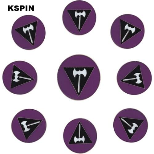 Lesbian Pride Rainbow Flag Rozet Metal Chapas Metalicas Pins Icon Backpack Brooch for Gift XY0308