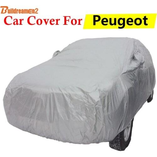 Buildreamen2 Car Cover Anti-UV Sun Rain Snow Scratch Dust Resistant Auto Cover For Peugeot 206 207 208 807 Tepee Expert Partner