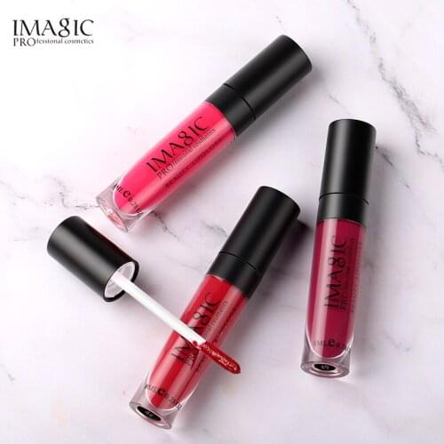 IMAGIC Matte Sexy Matte Lipstick lipgloss Waterproof Long Lasting Gloss Beauty Makeup Lip Gloss Fashion lip Lip Gloss Bulk