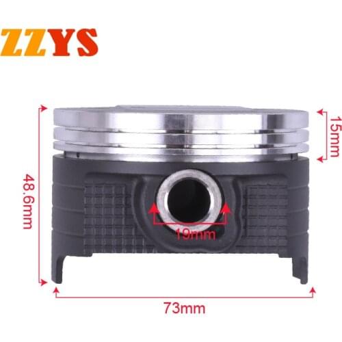 73mm 73.25mm 73.5mm 73.75mm 74mm Motorcycle Piston and Ring Kit For Suzuki AN250 AN 250 STD +25 +50 +75 +100 0.25 0.5 0.75 1.0