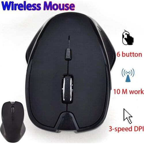 New Wireless Mouse 6D Computer Mouse Travel Notebook Ergonomics Mouse 2.4GHz and Bluetooth optional for Laptop PC