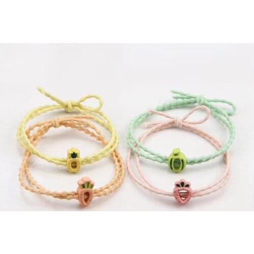 Strawberry Hair Rope Small Fresh Fruit Cute Hair Ring Small Leather Sleeve Head Sent Male and Female Friends XIN-Shipping