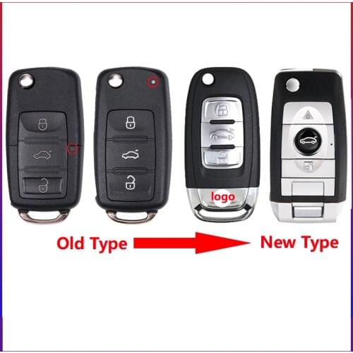 Car Modified Remote Key Shell for VW Tiguan Jetta Touran UP Polo Golf Beetle PASSAT for Skoda Superb Octavia Yeti Fabia Key Case