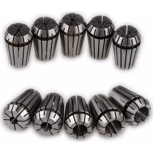 10pcs ER20 Precision Spring Collet Set CNC Milling Lathe Tool ER20 Spring Collet Chuck