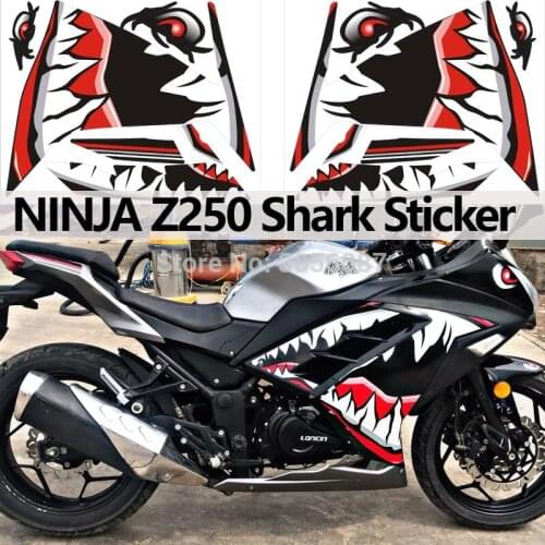 Stickers Motorcycle Decal FASP NINJA PVC 300 Z250 Shark Full Modified Vehicle Decorate Protect High Quality