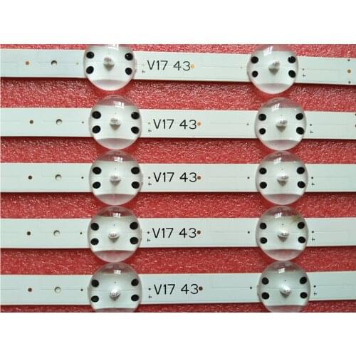 Nova 20 pçs/lote 10LED 867 milímetros tira conduzida luz de fundo para TV LG 43UJ670V 43LV340C-UB E74739 43 V17 ART3 2867 REV0.3