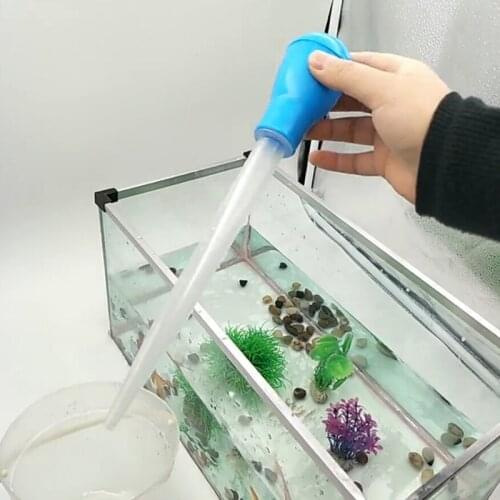 Aquarium Cleaner Pump Supply Tube Clean Tool Pipette Fish Tank Siphon Pump Water Changer Aquarium Pipette 28cm/43cm 1PC 30/50ml