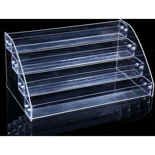 Wholesale Nail Polish Rack Cosmetics Jewelry Display Shelf Acrylic Makeup Organizer Lipstick Frame 4 Layers