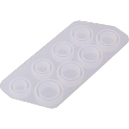 Flat Rings Mold Collection Handmade DIY Making Ring Jewelry Silicone Mold Crystal Epoxy Mould T84A