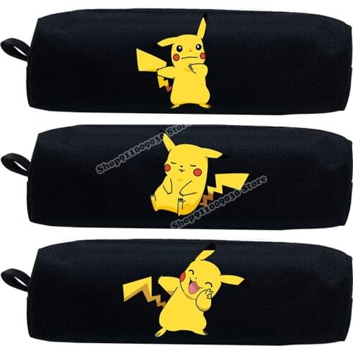 Pokemon Pikachu Anime Cartoon Printing Simple Student Pencil Cases Back To School Cute School Supplies Stationery Boxes for Kids