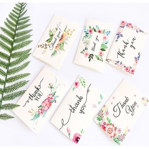 1pack/lot Notely Flower Fold Paper Postcard With Envelope Set Greeting Cards Business Invitation Message Card