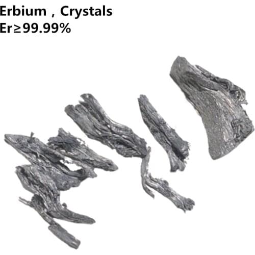 10 g Erbium Metal 99.99% Pure Dendritic Crystalline for Element Collection