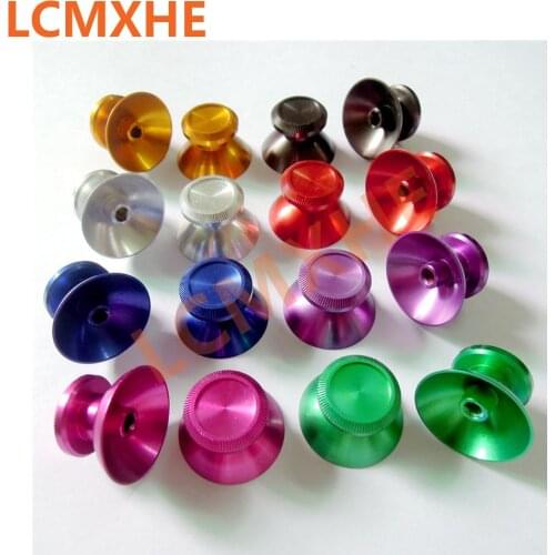 2pc) Metal Analog Sticks Aluminum Mushroom caps thumbstick cap for Sony Playstation 3 PS3 Controller