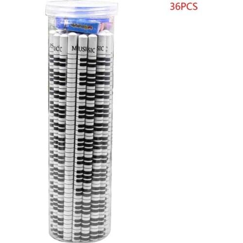 36pcs Musical Note Pencil Pen 2B Standard Piano Notes Writing Drawing Stationery B36C