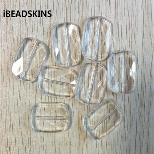 36x25mm 83pcs or so/lot Acrylic clear ellipse Faceted beads (As shown) for jewelry necklace making