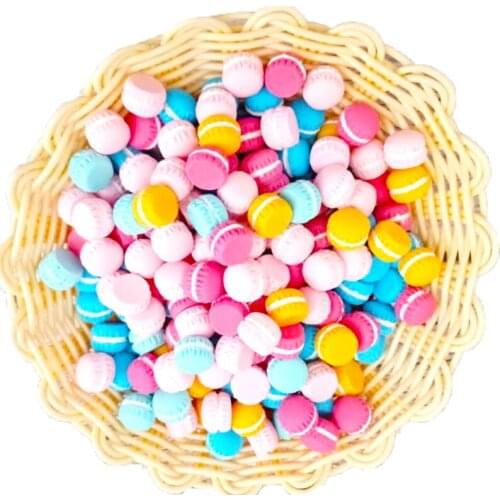 5Pcs simulation Biscuit Dessert Mini Candy Mobile Shell DIY Material Decoration Props Food