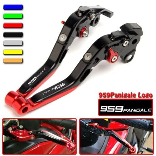 CNC Aluminum Brake Handle Bar Lever Extendable Folding Adjustable Brake Clutch Levers For DUCATI 959 Panigale 2016-2017