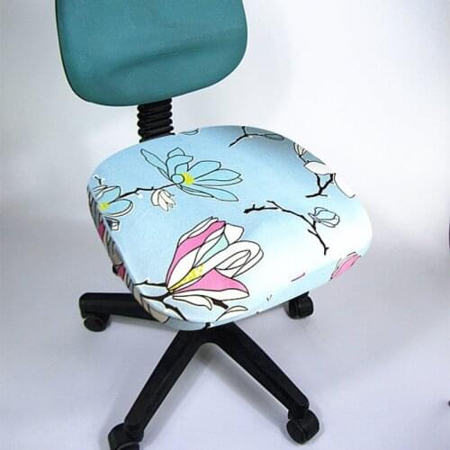 New Printing Swivel Chair Cover Removable Elastic Seat Case Washable Anti-dirty Seat Protector Case Modern Style Home Decoration