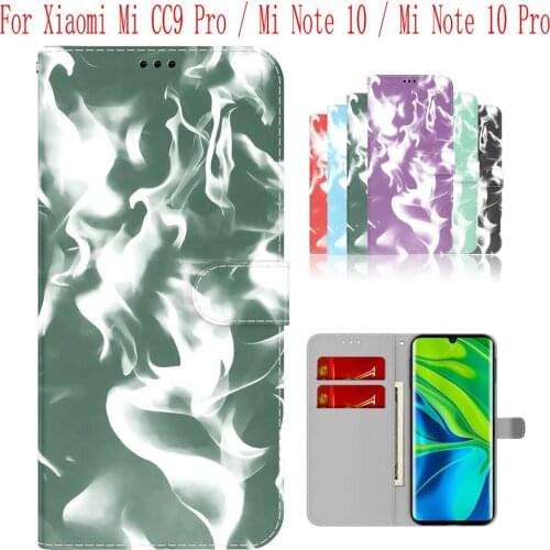 Sunjolly Case for Xiaomi Mi CC9 Pro Mi Note 10 Mi Note 10 Pro Wallet Stand Flip PU Phone Case Cover coque capa Case Cover